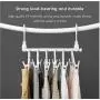2PC Magic Cloth Hangers for Clothes Rack Organizer Wardrobe Closet Bedroom Accessories Space Saving Clothing Hanger with Hook Closet