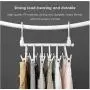 2pcs Creative Space Saving Clothes Hanger Wardrobe Closet Organizer Clothes Hanger with Hook Closet Organizer Storage Rack