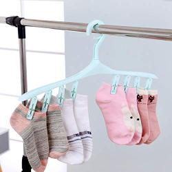 NUMBER NICE Dream Multifunction Practical 8 Clips Plastic Laundry Socks Washing Clothes, Plastic Sock Hangers - Sock Hangers, Underwear Hangers, Plastic Socks, Plastic Spring Clips, Laundry Clip