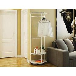 DTTXTD Hanger Floor Coat Rack Coat Rack Hanger Clothes Rack Floor Clothes Creative Coat Rack, White, Height: 172cm