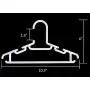 Tosnail 40 Pack Plastic Childrens Hangers - White