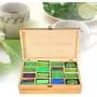 Muti-purpose Tea Storage Box, 100% Bamboo 16 Grid Adjustable Tea Bag Holder Organizer with Latching Lid, Detachable Partition, Perfect for Tea Lovers, Natural Color(7.48"X12.48"X3.54") Muti-purpose Tea Storage Box, 100% Bamboo 16 Grid Adjustable Tea Bag Holder Organizer with Latching Lid, Detachable Partition, Perfect for Tea Lovers, Natural Color(7.48"X12.48"X3.54")