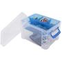 Super Stacker Divided Storage Boxes with Removable Tray, 10 x 7.5 x 6.5 Inches (37375)
