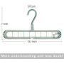 WAOU Magic Hanger Folding Hanger for 9 Pieces of Clothes Closet Space Saving Clothes-Rack Multi Hangers（2 Pack）