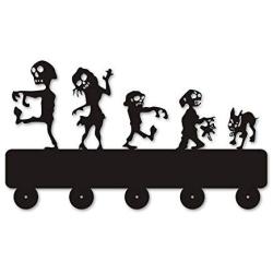 LYX Alien Custom Silihouette Wooden Hanger Unique Gift Clothes Hat Key Hook/Coat Rack/Wall Hook Modern Home Decoration Wall Stickers Kitchen Bathroom Towel Hook,Black Wall Mounted Hook