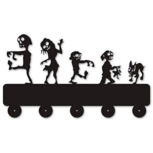 LYX Alien Custom Silihouette Wooden Hanger Unique Gift Clothes Hat Key Hook/Coat Rack/Wall Hook Modern Home Decoration Wall Stickers Kitchen Bathroom Towel Hook,Black Wall Mounted Hook