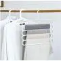 5 Layers Hangers Multifunctional Clothes Hangers Pants Storage Hangers Cloth Rack Multilayer Storage Cloth Hanger 5pcs Random Color