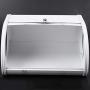 Moligh doll European Roll Top Small Metal Flip-Baked Bread Boxes Desktop Finishing Snack Dust-Proof Storage Boxes Bread Bin Kitchen Food Holder