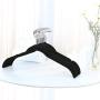 Iddefee Clothes Hanger Pack of 20 Plastic Hangers-4223cm Suitable for Closet Save Space Black Pants Hangers (Color : Black, Size : 4223cm)