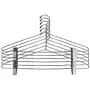 Pillowtex Deluxe Chrome Metal Suit Closet Clothes Hangers w/Clips - Set of 10 Pillowtex Deluxe Chrome Metal Suit Closet Clothes Hangers w/Clips - Set of 10