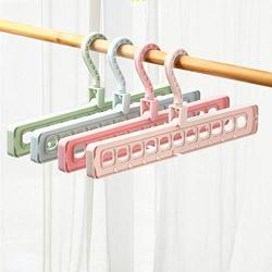 WZP Hanger,Porous Hanger Home Multi-Function Folding Drying Rack,Rotatable Storage Rack Foldable Hanger/D/As Shown