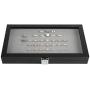 JackCubeDesign Jewelry Ring Display Organizer Storage Boxes Case Tray Holder with 72 Slot Ring Display(Black, Inside Gray Velvet, 14.7 x 8.3 x 1.97 inches)-:MK248C JackCubeDesign Jewelry Ring Display Organizer Storage Boxes Case Tray Holder with 72 Slot Ring Display(Black, Inside Gray Velvet, 14.7 x 8.3 x 1.97 inches)-:MK248C