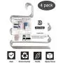 BKOYJ Pants Hangers S-Shape Trousers Hangers Stainless Steel Clothes Hangers Closet Space Saving for Pants Jeans Scarf Hanging Silver (4 Pack) BKOYJ Pants Hangers S-Shape Trousers Hangers Stainless Steel Clothes Hangers Closet Space Saving for Pants Jeans Scarf Hanging Silver (4 Pack)