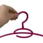 Home Basics Pack of 10 Tubular Plastic Hanger Concave Sides and Center Accessory Hook for Laundry, Closet Heavy-Duty Slim Space Saving, Fuchsia Home Basics Pack of 10 Tubular Plastic Hanger Concave Sides and Center Accessory Hook for Laundry, Closet Heavy-Duty Slim Space Saving, Fuchsia