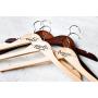 9 Personalized, Engraved Wedding Dress Hangers by Left Coast Original