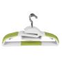 Whitelotous 10pcs Anti-Slip Standard Coat Hanger Wet Dry Clothes Racks Space Saving Hangers(Light Green) Whitelotous 10pcs Anti-Slip Standard Coat Hanger Wet Dry Clothes Racks Space Saving Hangers(Light Green)