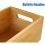 A+Selected Pine Wood Organizer Open Boxes 4 Packs, 6x10 Wooden Storage Container with Handle for Bathroom and Kitchen A+Selected Pine Wood Organizer Open Boxes 4 Packs, 6x10 Wooden Storage Container with Handle for Bathroom and Kitchen