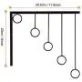 OKOMATCH Clothes Hanger Wall Mounted Clothing Organizer/Drying Rack/Garment Dispaly + 5Pcs Stainless Steel Hooks,Indoor & Outdoor Use,Heavy Duty (Black)