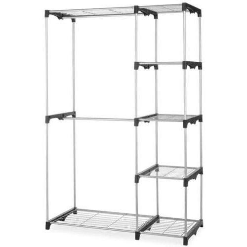 Blossom Store New Big Closet Organizer Storage Rack Portable Clothes Hanger Home Garment Shelf Rod G68