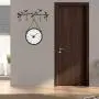 Dorlotou 2 Pack Wall Mounted Clothes Hanger Wall Decor Metal Twig & Bird with 5 Hooks for Coats, Hats, Keys, Towels