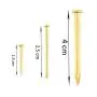 205 Pcs Professional Picture Hangers, Gold Color Picture Photo Frame Hooks Hanging Kit for Wall Mounting with 3 Sizes Pin Nails,Supports 10-100 lbs & Reduce Damage to Walls