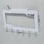 BAOYOUNI Coat Rack Over The Door 6 Hooks Modern Home & Office Decor Organizer Hanger for Clothes, Hat, Keyrings, Towels, Robes 14.17x7.48x1.1 (White) BAOYOUNI Coat Rack Over The Door 6 Hooks Modern Home & Office Decor Organizer Hanger for Clothes, Hat, Keyrings, Towels, Robes 14.17x7.48x1.1 (White)