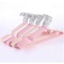 10pcs 40cm Adult Plastic Hanger Non-Slip Metal Hangers for Clothes Rack Color Random