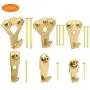 205 Pcs Picture Hanging Kit, VSANNSZ Picture Hangers Assortment Heavy Duty Photo Frame Hooks with Nails for Wall,Picture Wall Hangers Holds 10-100 Lbs