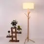 Floor Lamp, Sanguinesunny Solid Wood Tree Hanger Floor Lamp Light Fixture Indoor Bedroom for Clothes Scarves and Hats,Coat Hangers,Coat Rack,110V-220V