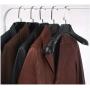 5pcs Random Color Non Slip Black White Wide Shoulder Plastic Clothes Hanger for Coats Suit, Mans Style