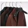 5pcs Random Color Non Slip Black White Wide Shoulder Plastic Clothes Hanger for Coats Suit, Mans Style 5pcs Random Color Non Slip Black White Wide Shoulder Plastic Clothes Hanger for Coats Suit, Mans Style
