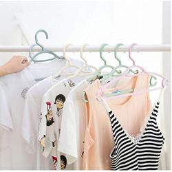 10pcs Multi-Functional Cloth Hanger Solid Plastic Non-Slip Cloth Rack for Home Closet Organizer Shirt Coat Drying Rack Hanger Random Color