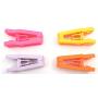 Kentop 10Pcs Flocking Non-Slip Hangers Hanging Special Clips Windproof Plastic Clothes Pins Pants Socks Hanger Clips Folder Socks Accessories-Silver