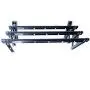 Wgwioo Clothes Drying Rack, Retractable Folding Wall Mount Clothes Hanger, for Outdoor and Indoor,Black,100×41Cm