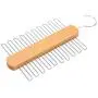 Inveroo Wood Tie Hangers for 20 Ties Or Belts Wood Clothes Hangers for Ties and Accessories (2 Hangers)