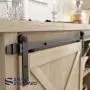 SMARTSTANDARD 4FT Super Mini Sliding Barn Door Hardware Track Kit -Smoothly and Quietly -for Cabinet, TV Stand, Closet, Window -Fit 24" Wide Door Panel -I Shape Hanger (NO Cabinet) SMARTSTANDARD 4FT Super Mini Sliding Barn Door Hardware Track Kit -Smoothly and Quietly -for Cabinet, TV Stand, Closet, Window -Fit 24" Wide Door Panel -I Shape Hanger (NO Cabinet)