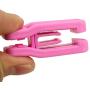 JETEHO 30Pcs Plastic Baby Hanger Clips, Slim-line Finger Clips Set for Clothes Hanger or Velvet Hanger (Pink)