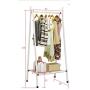 Angels home Creative White Coat Rack Drop Subway Art Hanger Simple Modern Clothes Rack Bedroom Living Room Floor Hanger