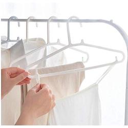 10pcs Random Color 38cm Adult Plastic Hangers for Clothes Non-Slip Hanger