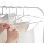 10pcs Random Color 38cm Adult Plastic Hangers for Clothes Non-Slip Hanger