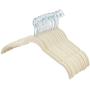 AmazonBasics Velvet Shirt Dress Clothes Hangers, 30-Pack, Ivory/Beige