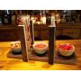bacon hanger/clothesline bacon rack reclaimed wood party tray.