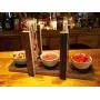 bacon hanger/clothesline bacon rack reclaimed wood party tray.