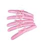 Higere 5PCS Creative Pretty New Satin Padded Children Clothes Hook Hangers (Pink)