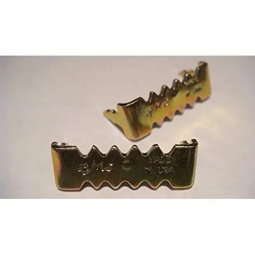 100 Brass Plated Small No Nail AMS Sawtooth Picture Hangers for Hardwood 100 Brass Plated Small No Nail AMS Sawtooth Picture Hangers for Hardwood
