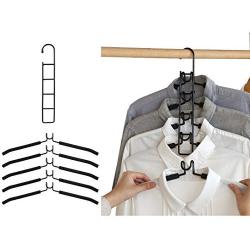 ZJW Multi Layer Hangers, Multi Function Hangers for Wardrobes Space Saving All Kinds of Clothes