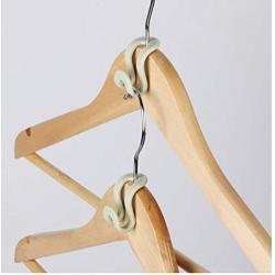 20Pcs Random Color Useful Mini Clothes Hanger Decoration Plastic Home Easy Hook Closet Organizer Storage Rack Holder Hook DIY Clothes Hanger