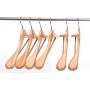 JS HANGER Suit Hanger Wide Shoulder Wooden Coat Hanger with Non Slip Pants Hanger - Natural, Set of 6 JS HANGER Suit Hanger Wide Shoulder Wooden Coat Hanger with Non Slip Pants Hanger - Natural, Set of 6