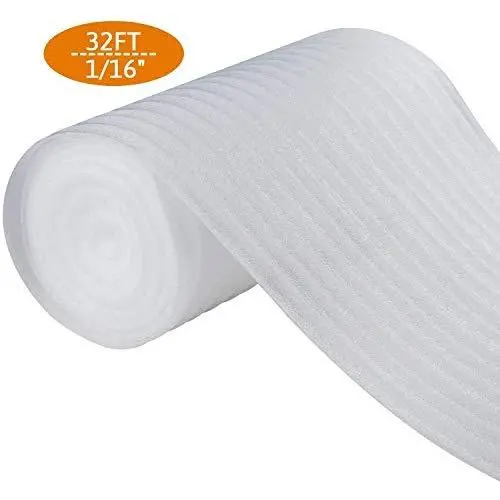 Foam Wrap Roll 12” x 394" (10 Meters), Protect Dishes, China, and Furniture, Packing Supplies, Packing Cushioning Supplies for Moving (Thickness: 1/16")