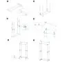 Dongtu Portable Adjustable Double Clothes Garment Drying Hanging Racks Hangers with Castors and Shoe Rack Garment Racks(US Stock) Garment Racks